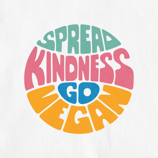 Spread Kindness Go Vegan | Front & Back Unisex T-Shirt