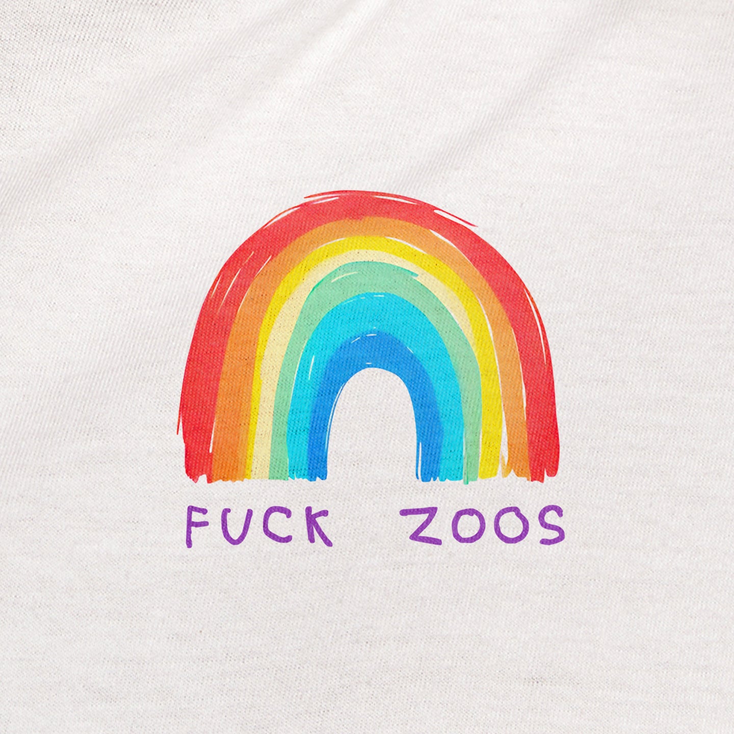 Fuck Zoos | Unisex Organic Cotton T-Shirt