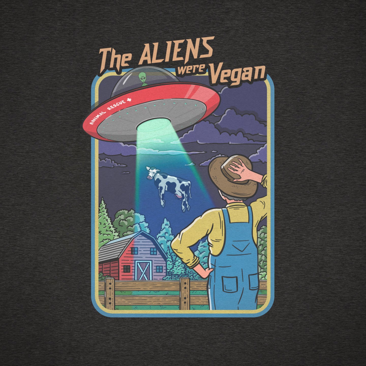 The Aliens Were Vegan  |  Unisex Organic Cotton T-Shirt