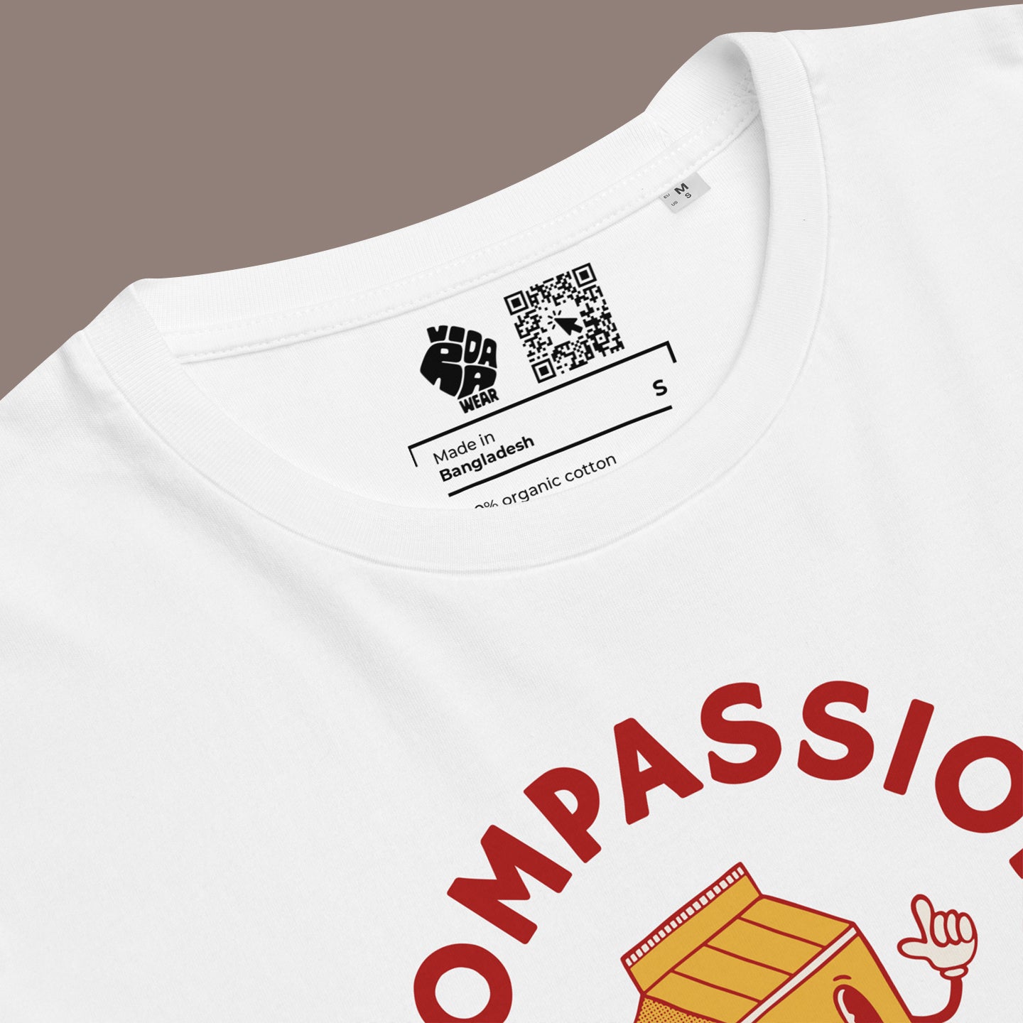 Compassion Starts With Food | Unisex Organic Cotton T-Shirt