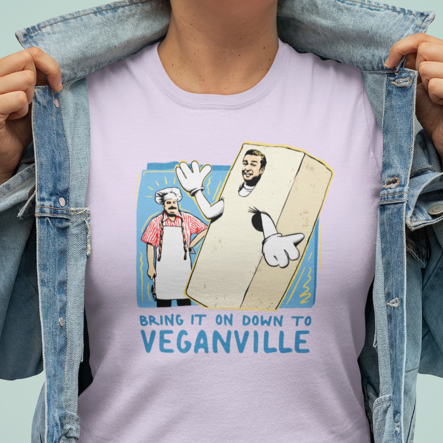 Bring It On Down To Veganville | Unisex Organic Cotton T-Shirt