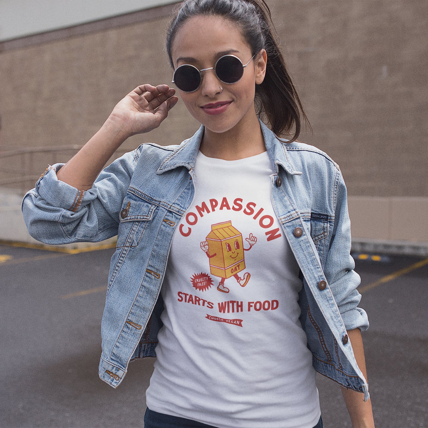 Compassion Starts With Food | Unisex Organic Cotton T-Shirt