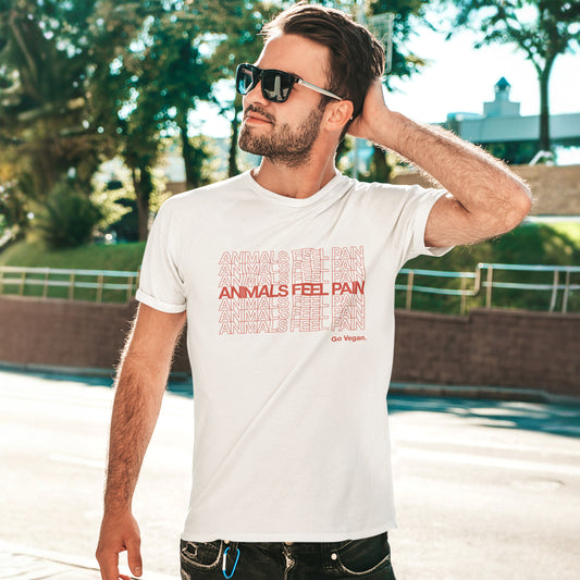 Animals Feel Pain | Unisex Organic Cotton T-Shirt