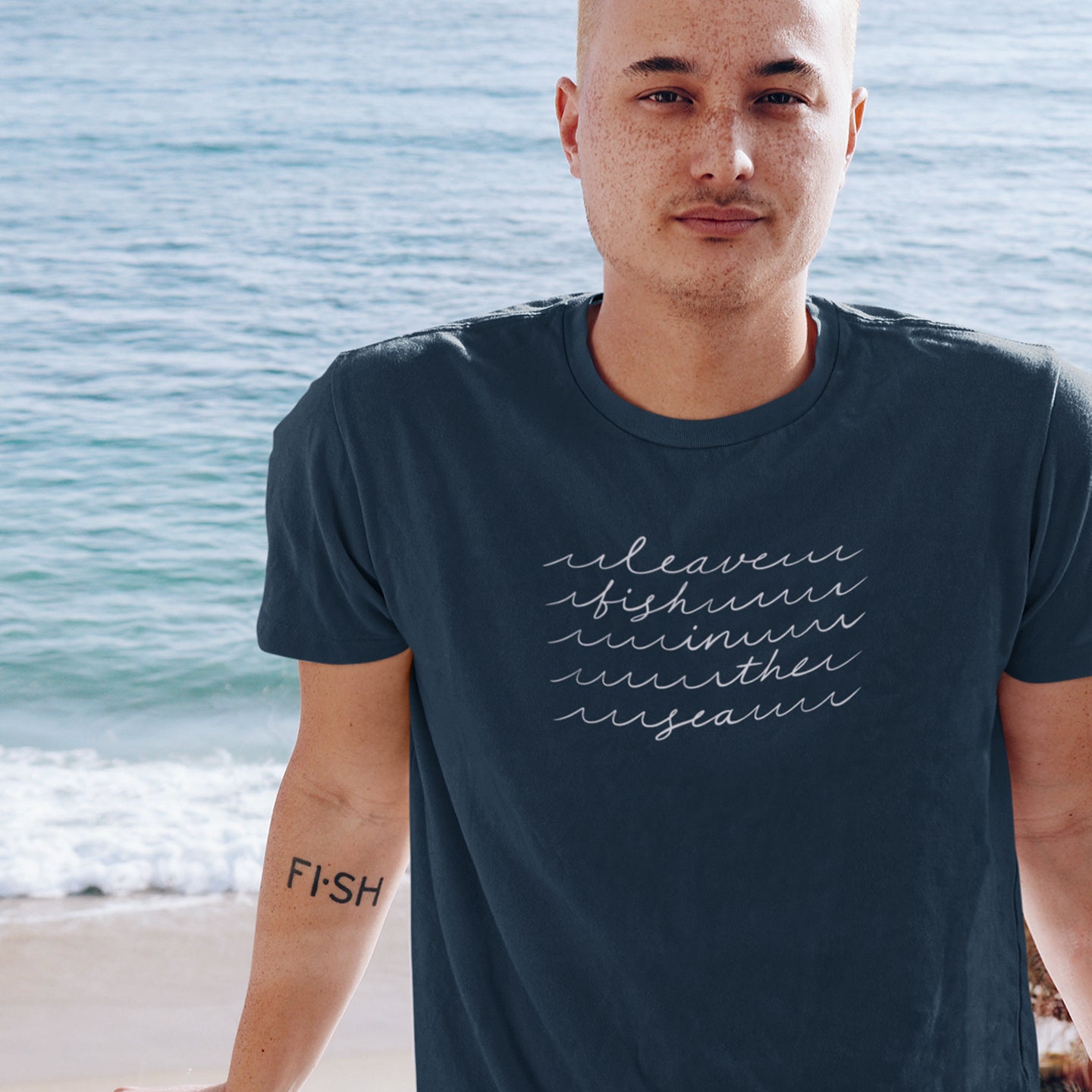 Leave Fish In The Sea | Unisex Organic Cotton T-Shirt