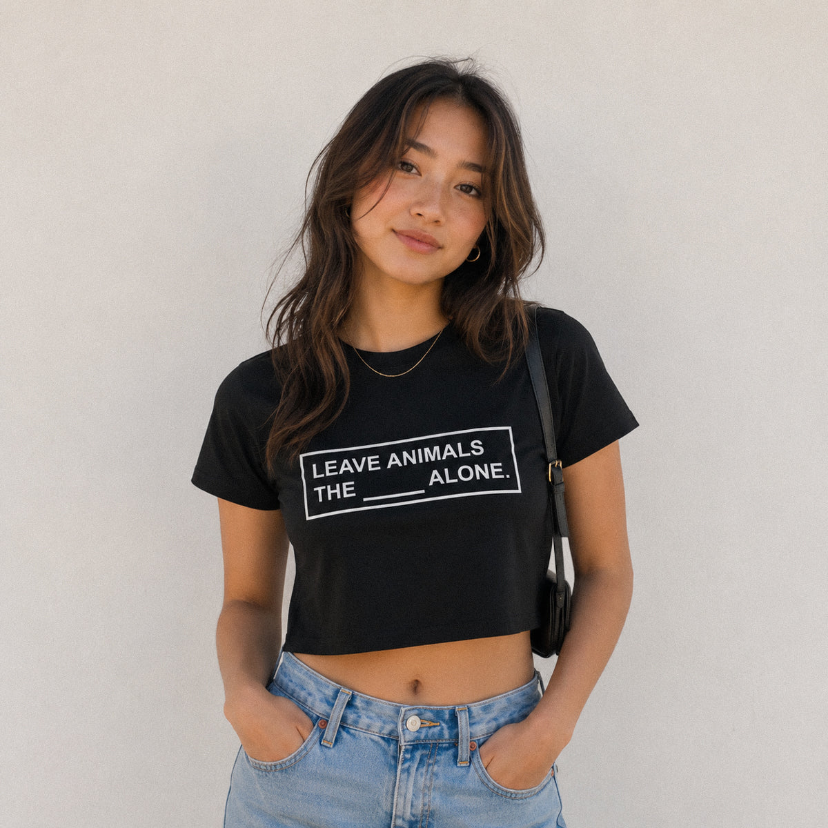 Leave Animals The ____ Alone | Women's Crop Top
