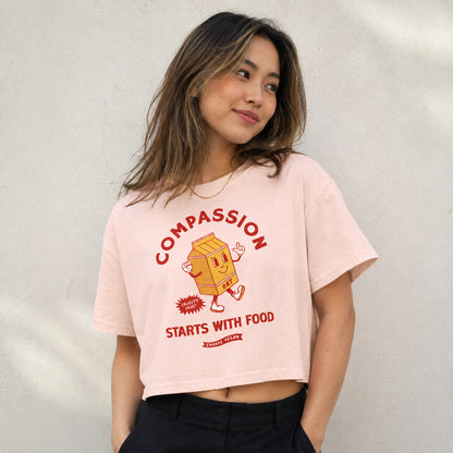 Compassion Starts With Food | Women's Crop Top
